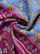 Robe bohème à imprimé floral manches à volants des années 1970