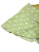 Robe verte à pois ajourés dans le dos des années 40