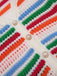 2PCS Haut et short tricotés à rayures arc-en-ciel des années 1970