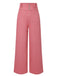 Pantalon rose coton en à boutons des années 1950