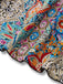 Robe multicolore bohème cachemire fleur années 1970