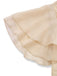 Robe de cocktail champagne en tulle satiné années 1950