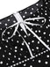 Robe à volants et col carré à pois noir années 1940
