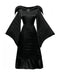 Ensemble robe noire Maléfique Sorcière Halloween années 1930