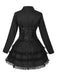 Veste croisée à revers et jupe superposée années 1950