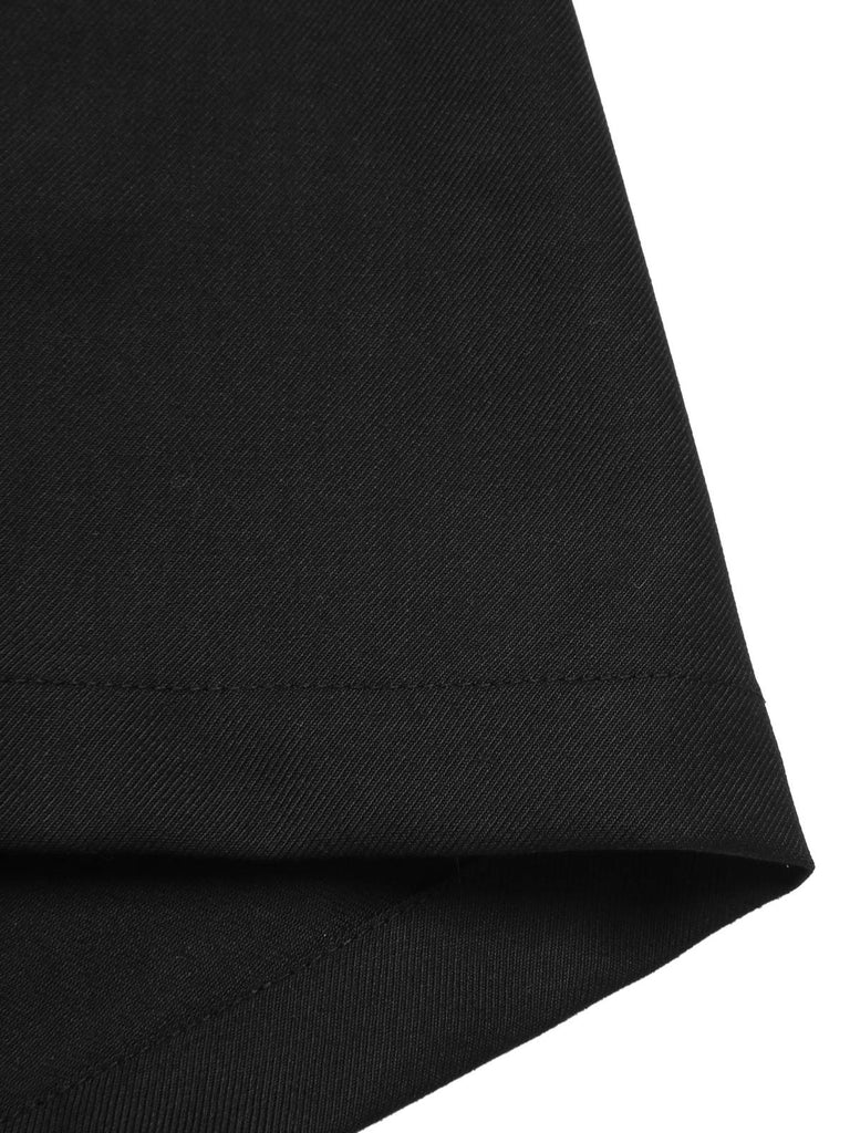 [Prévente] Combishort et cache-maillot style chauve-souris gothique noir des années 1950