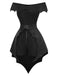 [Prévente] Combishort et cache-maillot style chauve-souris gothique noir des années 1950