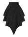 [Prévente] Combishort et cache-maillot style chauve-souris gothique noir des années 1950