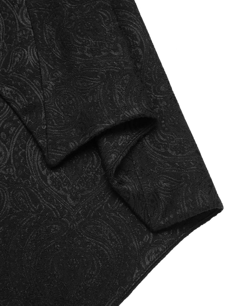 [Prévente] Combishort et cache-maillot style chauve-souris gothique noir des années 1950