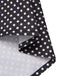Robe noire à pois et imprimé visage années 1960