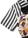 [Prévente] Robe patchwork à rayures et imprimé Halloween années 1950