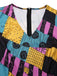 [Prévente] Combinaison multicolore Sally col en v années 1940