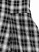 [Pré-vente] Robe patchwork plissée à carreaux noire des années 1950