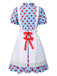 [Prévente] 2PCS robes à volants et à pois et jupe tablier en coton des années 40