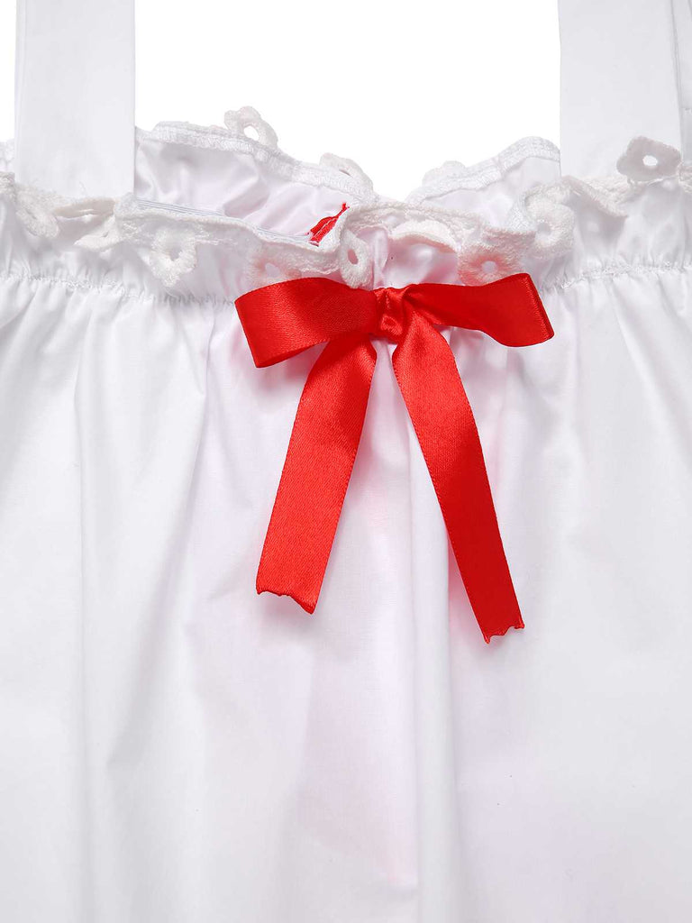 [Prévente] 2PCS robes à volants et à pois et jupe tablier en coton des années 40