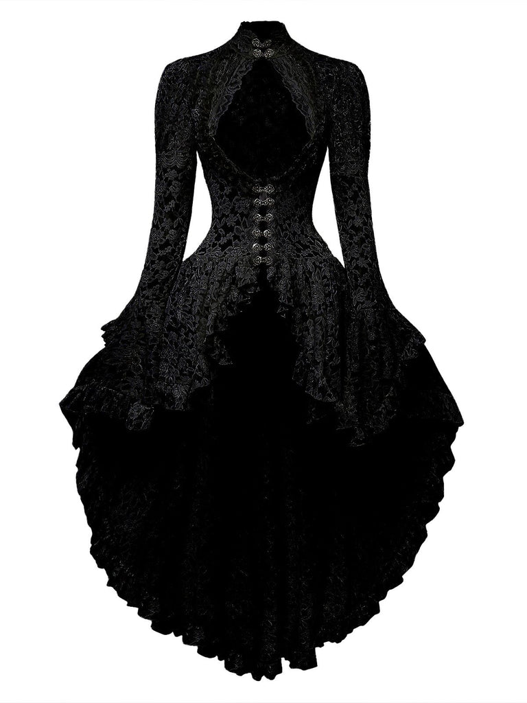 [Prévente] Robe victorienne blanche en dentelle à manches gigot des années 1980