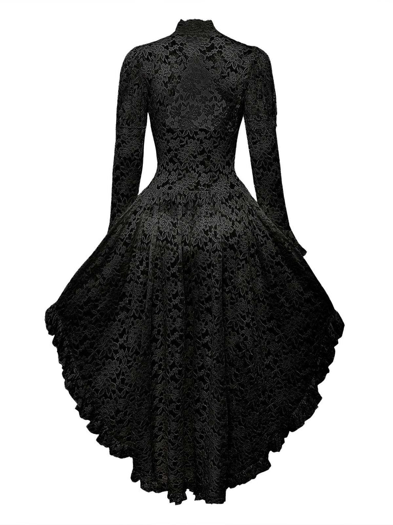 [Prévente] Robe victorienne blanche en dentelle à manches gigot des années 1980