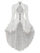 [Prévente] Robe victorienne blanche en dentelle à manches gigot des années 1980