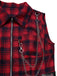 [Pré-vente] Robe tartan rouge col revers style punk des années 1980