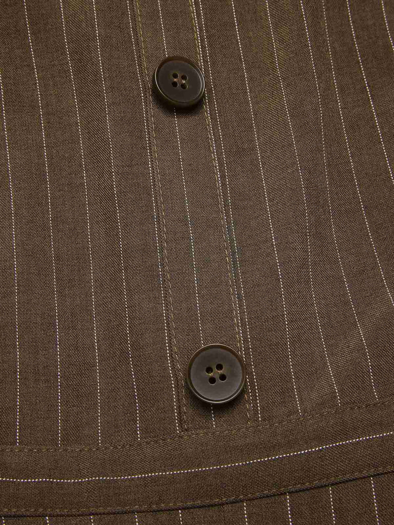 [Prévente] Combinaison rouge à rayures verticales en maille années 1930