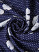 [Pré-vente] Robe bleue à pois manches bouffantes à fleurs des années 40