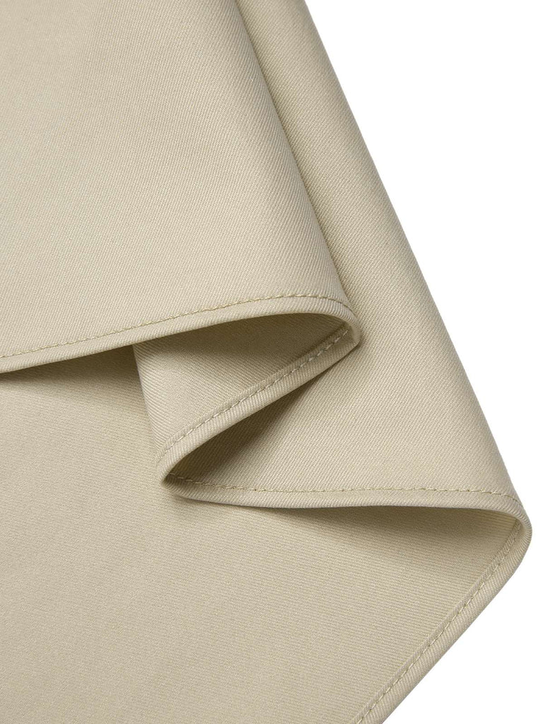 [Prévente] 2PCS veste ceinturée à revers et jupe crayon kaki des années 80