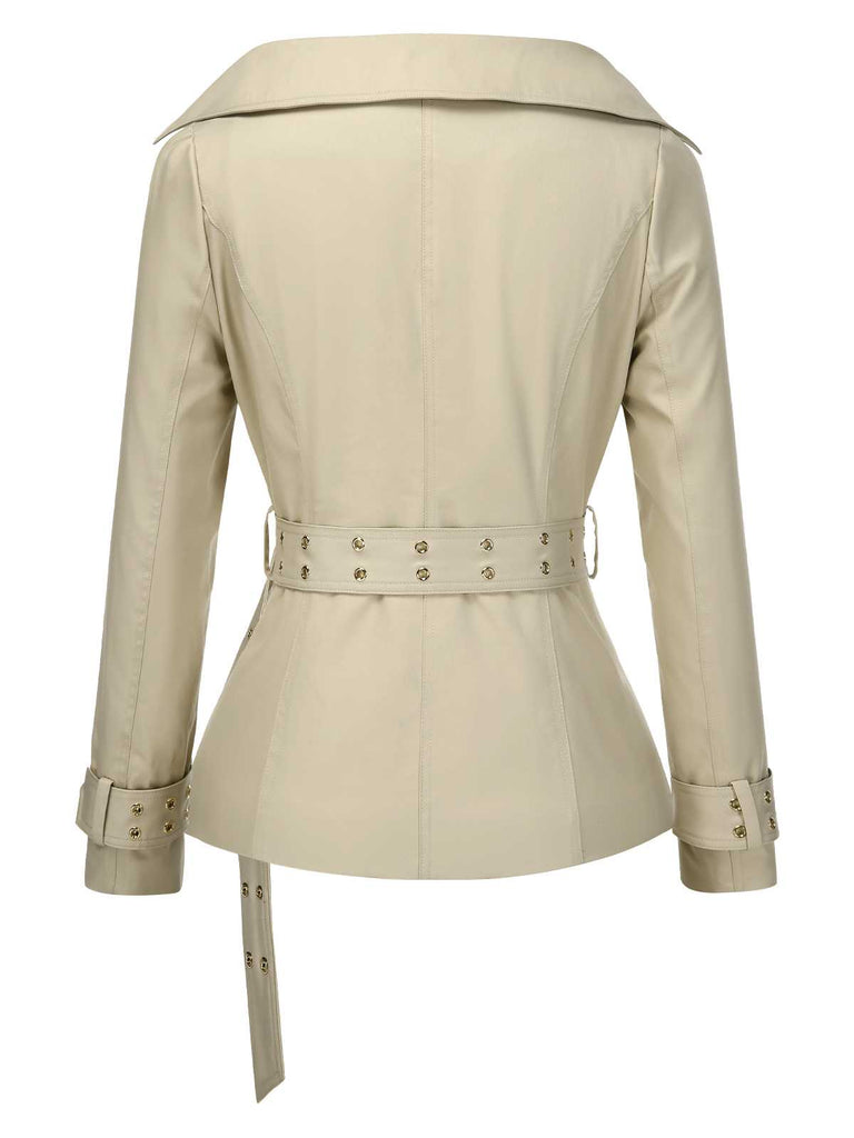 [Prévente] Veste kaki à double boutonnage et ceinture années 1980