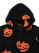 Combinaison orange à capuche citrouille Halloween années 1930