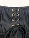 Robe noire froncée en maille pailletée à étoiles dorées des années 1950