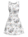 [Prévente] Robe noire et blanche toile d'araignée nnées 1960