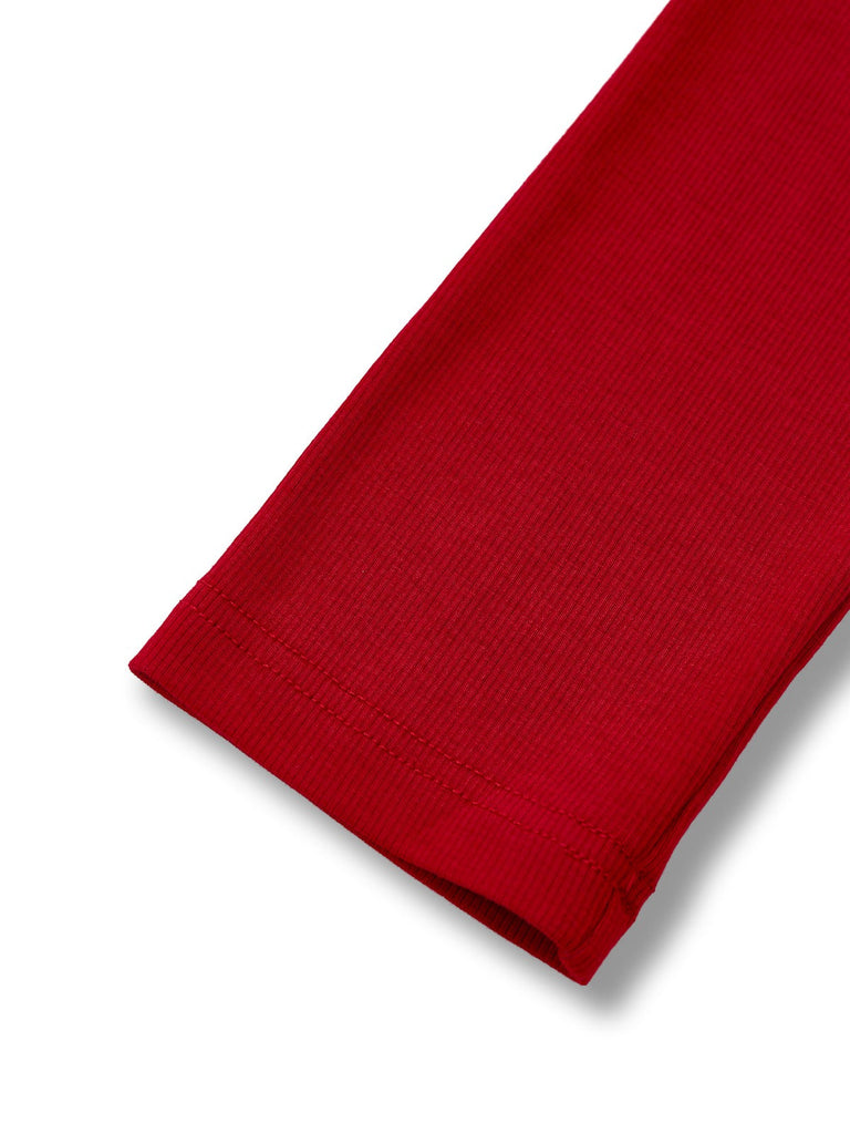 [Prévente] Robe rouge à carreaux en patchwork de maille années 1940