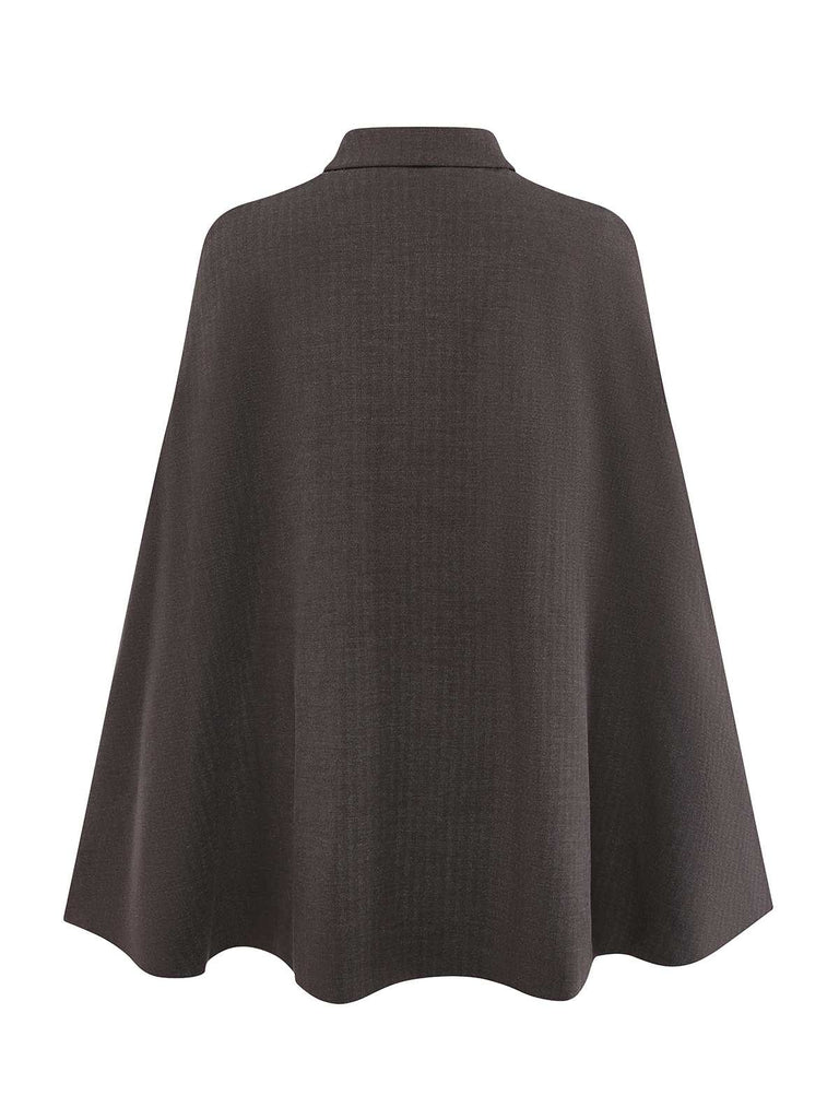 [Prévente] Veste à revers avec cape amovible et ceinturée années 1940