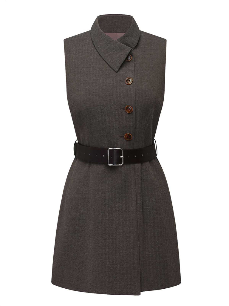 [Prévente] Veste à revers avec cape amovible et ceinturée années 1940