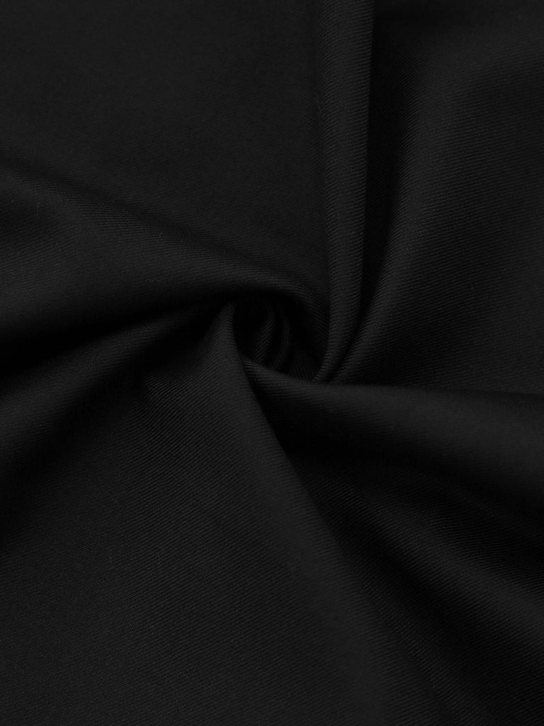 [Prévente] Jupe unie noire à décor de nœud années 1950