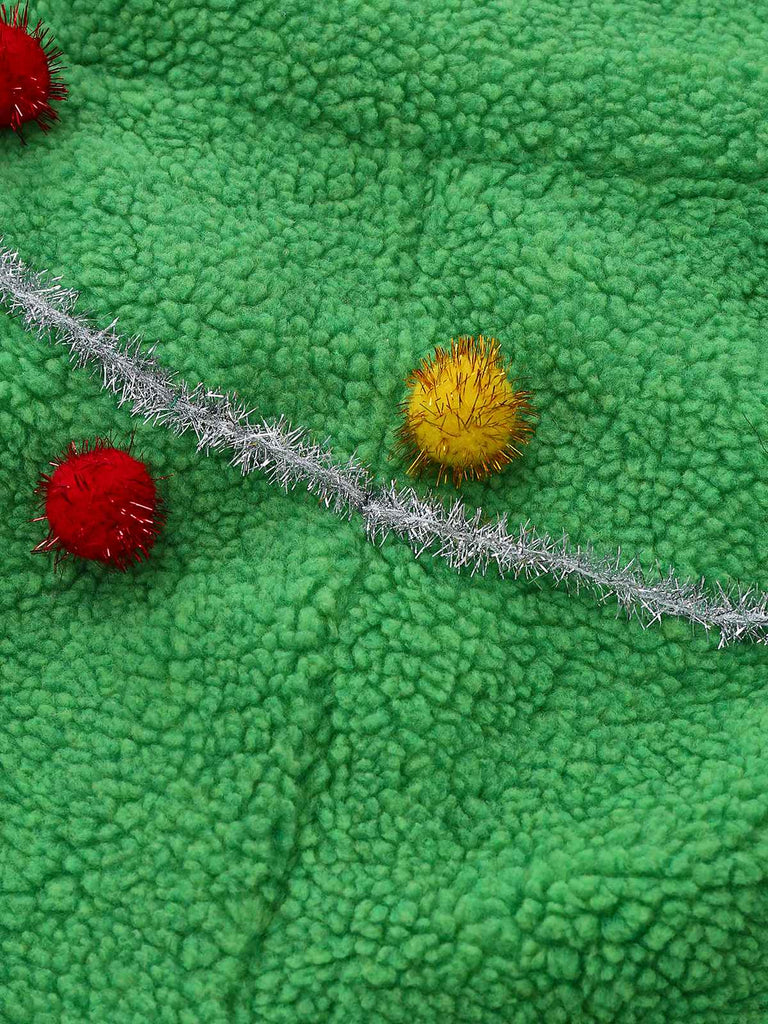 [Prévente] Combinaison verte à pompons style sapin de Noël années 1930