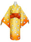 Robe kimono cosplay jaune Agatsuma Zenitsu des années 1970