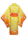 Robe kimono cosplay jaune Agatsuma Zenitsu des années 1970