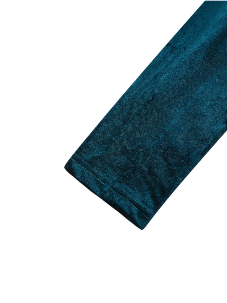 Blazer croisé en velours uni des années 1980