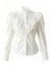 [Pré-vente] Chemisier blanche en pur coton et dentelle années 1980