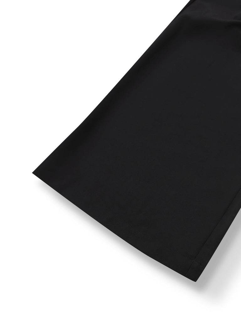 [Prévente] 2PCS chemisier rayé à volants et pantalon à lacets noirs des années 40