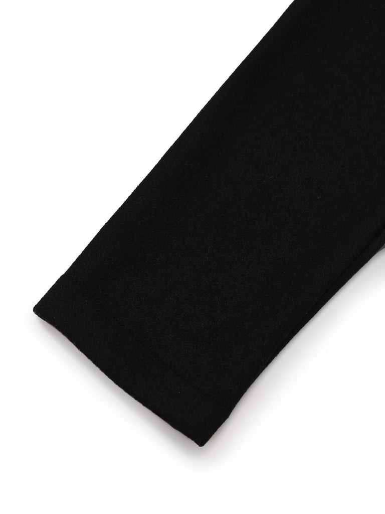 Veste en fausse laine carreaux noirs années 1960