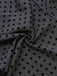 [Prévente] Robe Grise à Pois en Patchwork de Maille et Nœud Papillon Années 1960