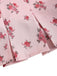 Camisole plissée en patchwork de dentelle florale rose années 1960