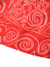 Robe dos nu rouge à imprimé abstrait découpes et torsades années 1960