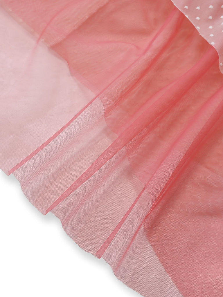 [Prévente] Robe rose poudré à pois col en V années 30