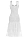 Robe bodycon uni maille patchwork ruchée 1930s