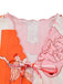2PCS Top et Jupe Multicolore à Imprimé Sirène à Nœud Années '40 6