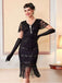 Robe Flapper Paillettes Perles Franges Année 1920