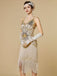 Robe Charleston à franges et sequins années 1920