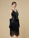 Robe Charleston à franges et sequins années 1920